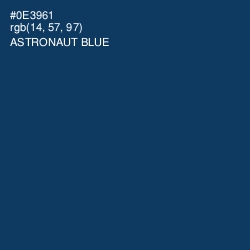 #0E3961 - Astronaut Blue Color Image